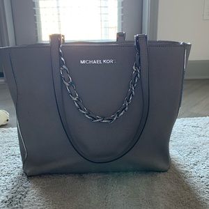 Gray Michael Kors Tote Purse